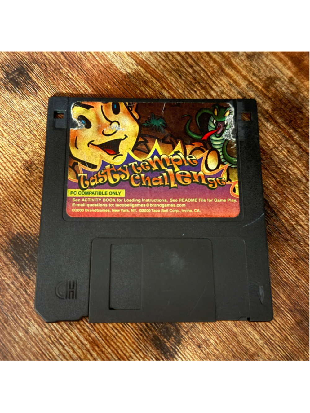 Vintage 2000 Taco Bell Tasty Temple Challenge PC Floppy Disk